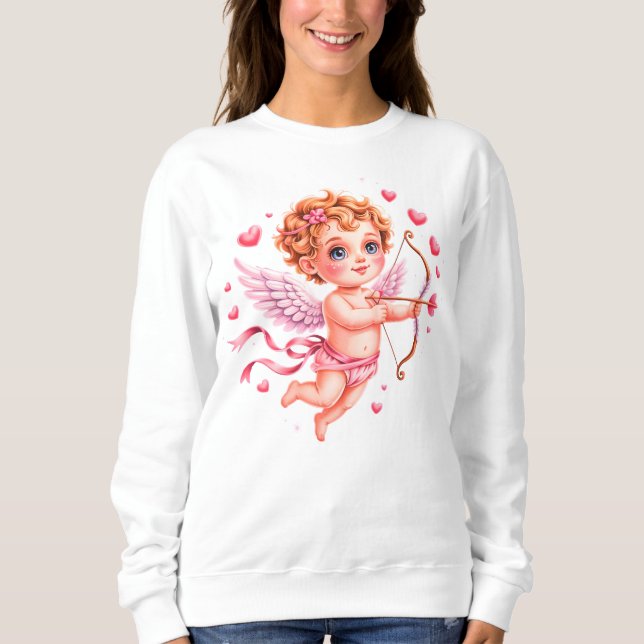 Cute cherub with arrow sweatshirt (Vorderseite)