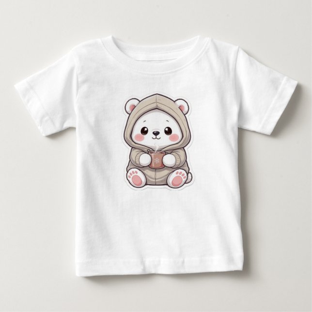 Cute chibi polar bear t-shirt (Vorderseite)