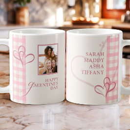 Cute Chic Pink Stylish Galentines Besties Kaffeetasse