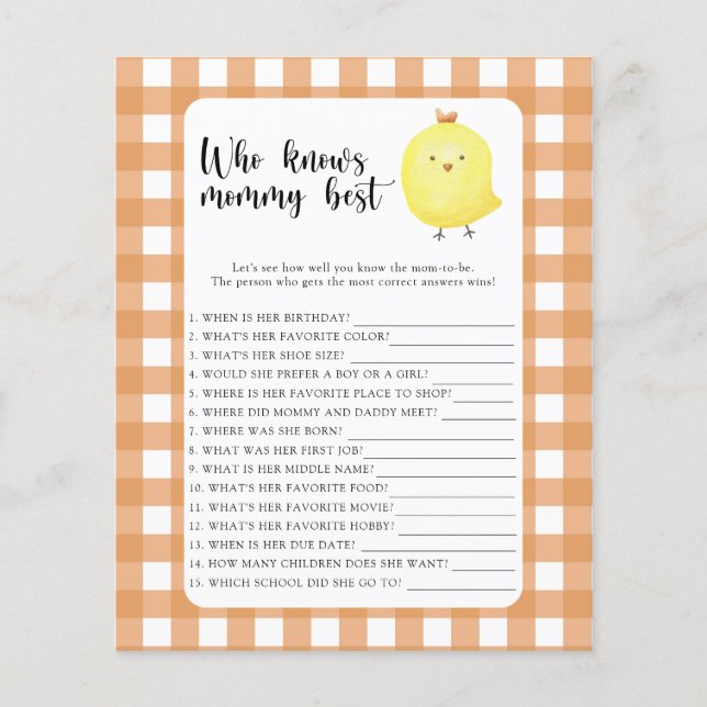 Cute chick - Who knows mommy best (Vorderseite)