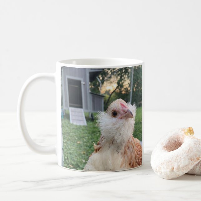 Cute Chicken Coffee Mug – Farmhouse Style Kaffeetasse (Mit Donut)