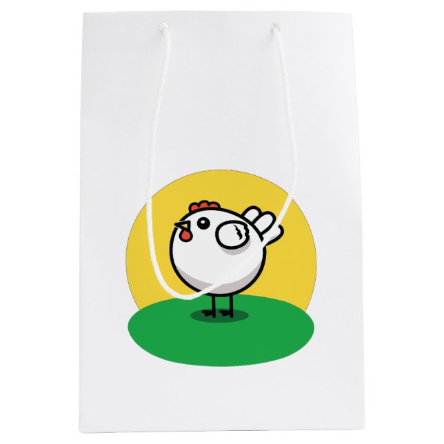 Cute Chicken Mittlere Geschenktüte (Vorderseite)