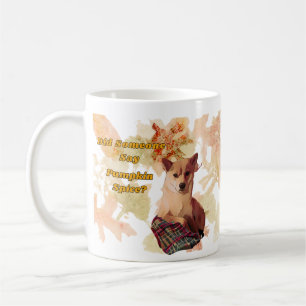 Cute Chien Citrouille Spice Coffee Mug