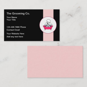 Cute Chien Grooming Design Carte de visite