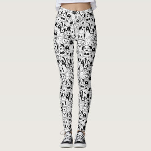 Cute Chien Motif Leggings