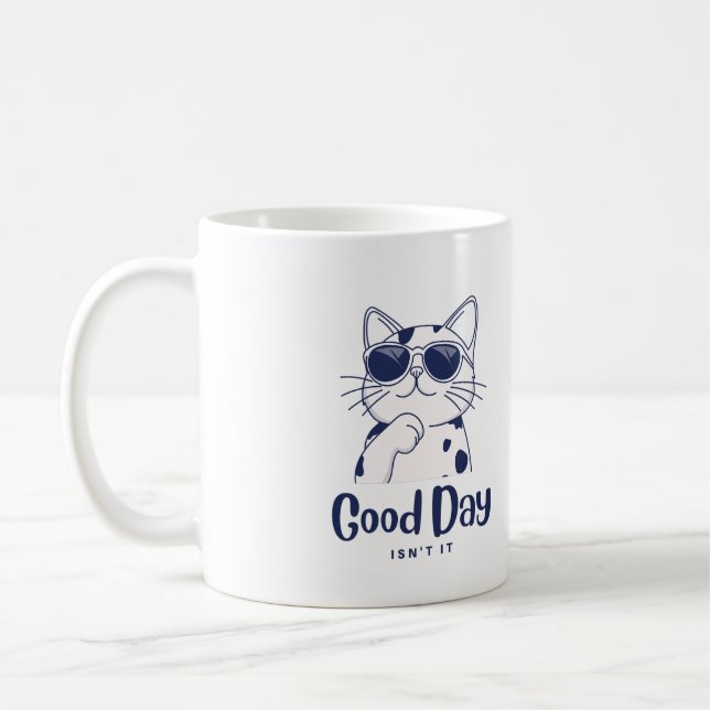 Cute Chill Cat Mug de café réfrigéré pour les intr (Gauche)