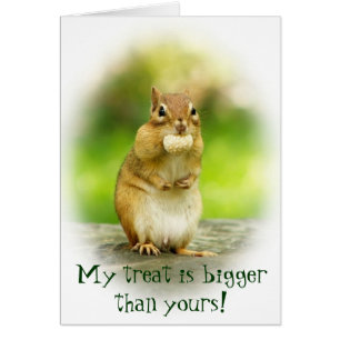 Cute Chipmunk avec une menace