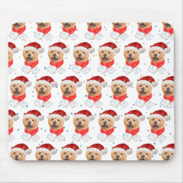 Cute Chow Chow Dog Christmas Pattern Mousepad