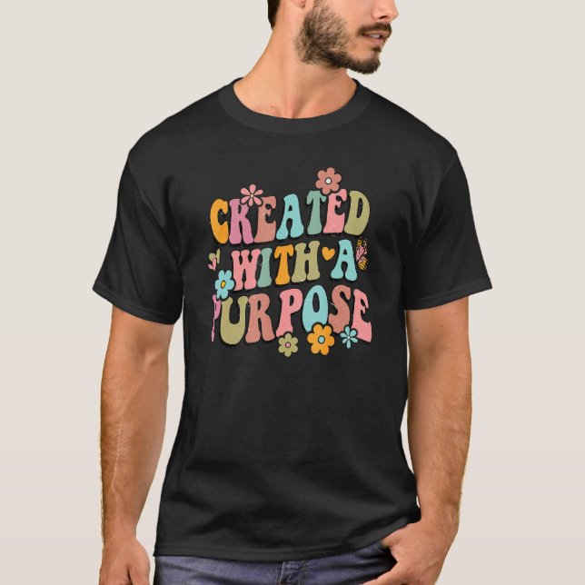 Cute Christian Quote  for Women Created With A Pur T-Shirt (Vorderseite)