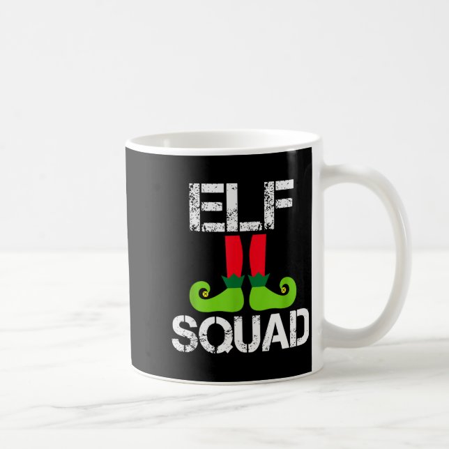 Cute Christmas Cheer Elf Squad Santa's Helper  Kaffeetasse (Rechts)