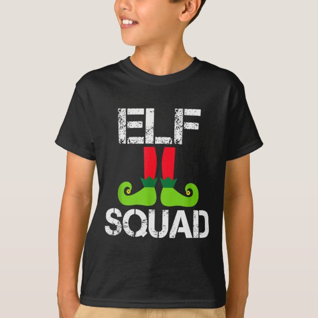 Cute Christmas Cheer Elf Squad Santa's Helper  T-Shirt (Vorderseite)