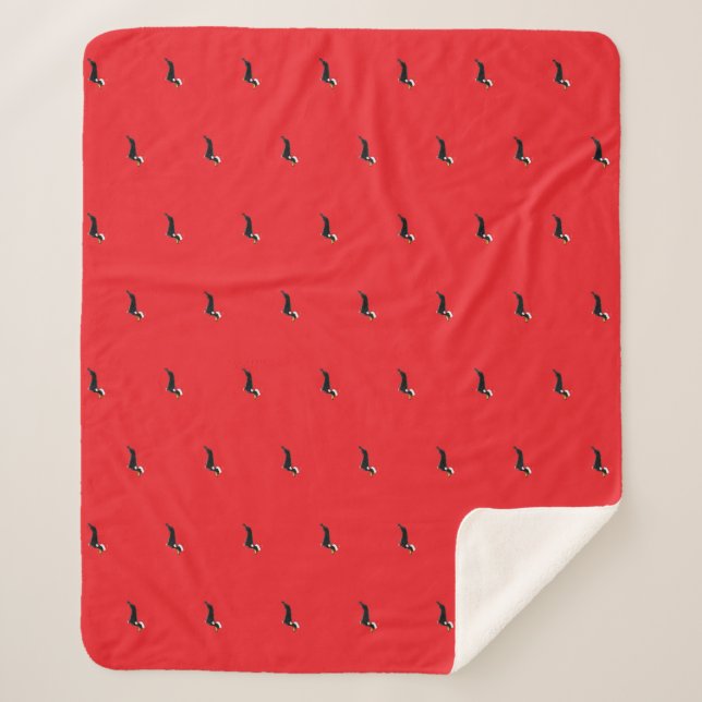 cute christmas dachshund  sherpadecke (Vorderseite)