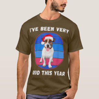 Cute Christmas Dog Lovers Jack Russell in a Santa  T-Shirt