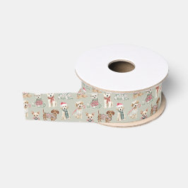 Cute Christmas Dogs Ripsband