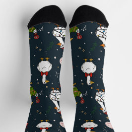 Cute Christmas Ducks Socks Socken
