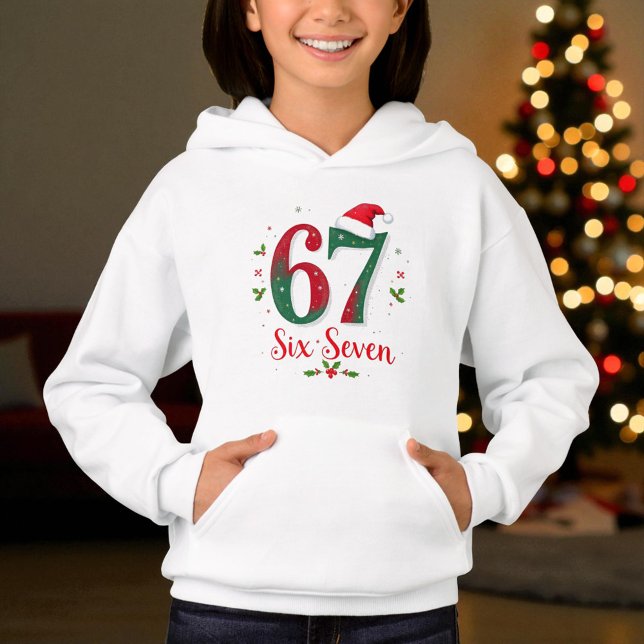 Cute Christmas Meme Six Seven 67 6 7 Holiday Hoodie (Von Creator hochgeladen)