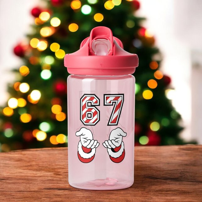 Cute Christmas Meme Six Seven 67 6 7 Holiday Trinkflasche (Von Creator hochgeladen)