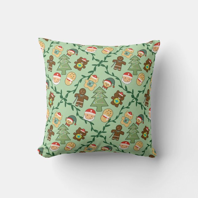 Cute Christmas Seamless Pattern for Home and Kids Kissen (Vorderseite)