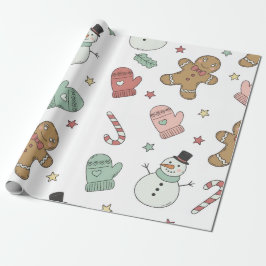 Cute Christmas Seamless Pattern Wrapping Paper – G Geschenkpapier