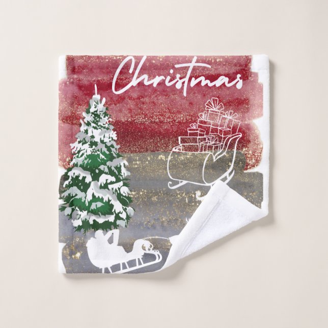 Cute Christmas  Waschlappen (Waschlappen)