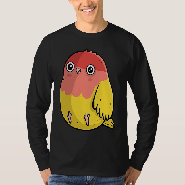 Cute Chubby Lutino Lovebird  For Bird T-Shirt (Vorderseite)