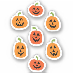 Cute Citrouille Halloween Stickers de vinyle coup