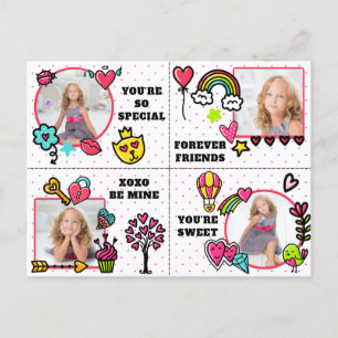 Cute classe Valentine's Day Carte photo sur mesure