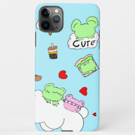 Cute cloud food frog phone case iPhone 11Pro max hülle