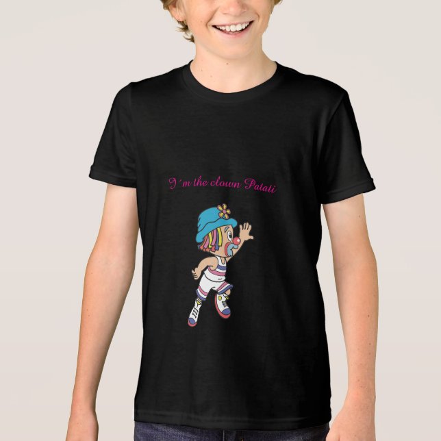 Cute Clown T-Shirt Tri-Blend Shirt (Vorderseite)