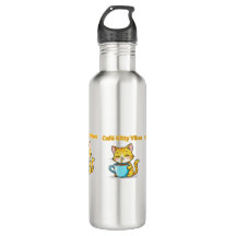 **Cute Coffee Cat – Adorable Cat Drinking Coffee I