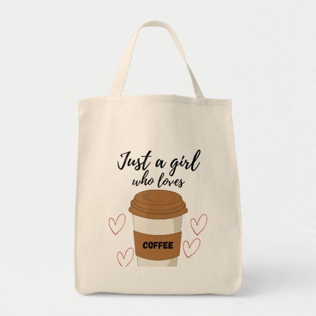 Cute Coffee Lover Graphic Tote bag for Women Tragetasche (Vorne)