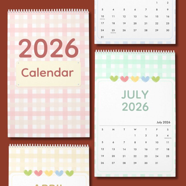 Cute & Colorful 2026 Calendar Kalender (Von Creator hochgeladen)