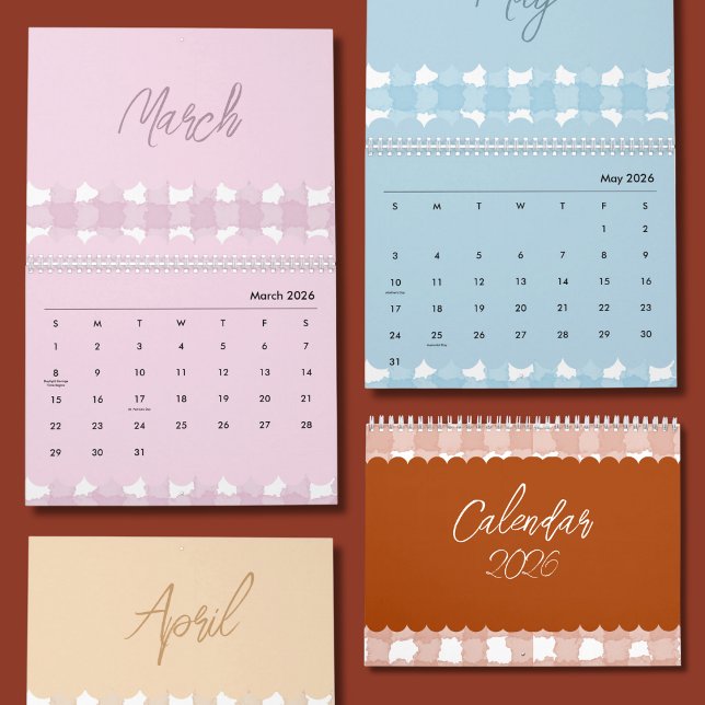 Cute & Colorful 2026 Calendar Kalender (Von Creator hochgeladen)