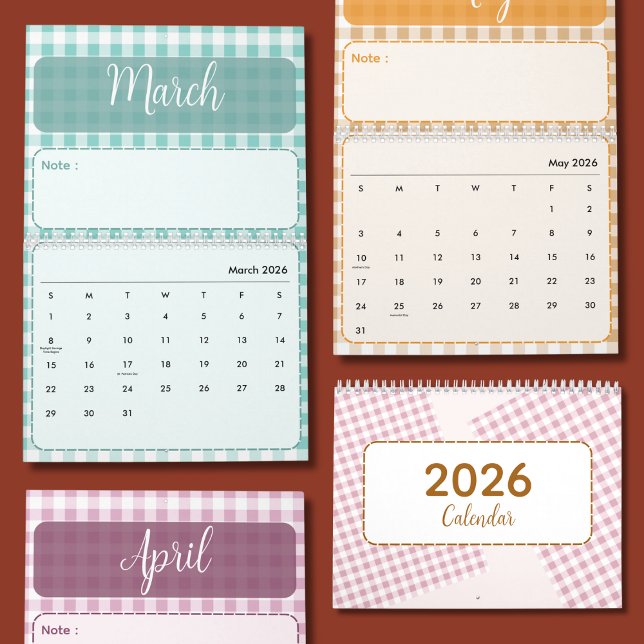 Cute & Colorful 2026 Calendar Kalender (Von Creator hochgeladen)