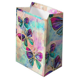 Cute Colorful Butterflies - Mittlere Geschenktüte