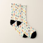 Cute Colorful Number Pattern Socken<br><div class="desc">This colorful number pattern brings a fun vibe and is very suitable for designs,  especially kid products.</div>