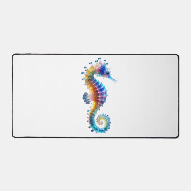 Cute Colorful Seahorses Schreibtischunterlage (Vorderseite)