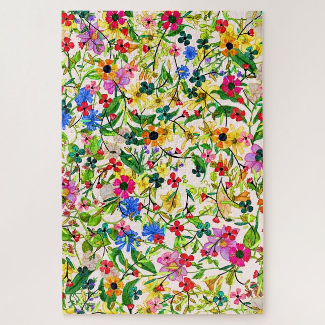 Cute colorful spring floral flowers (Vertikal)