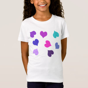 Cute colourful hearts T-Shirt
