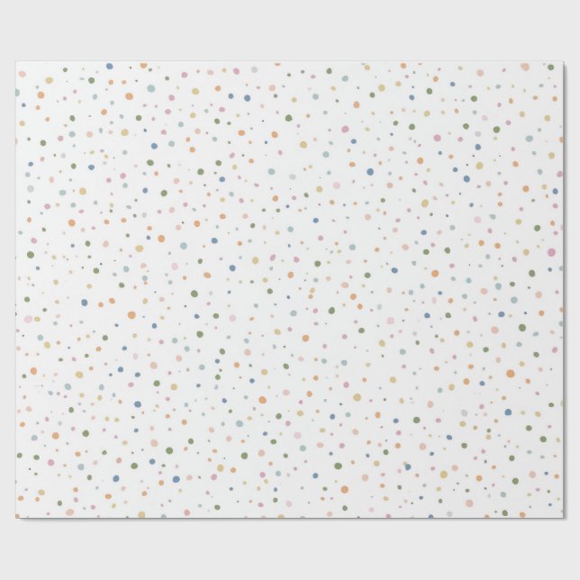 Cute Confetti Pattern | Playful Personalized Gift  Geschenkpapier (Flach)