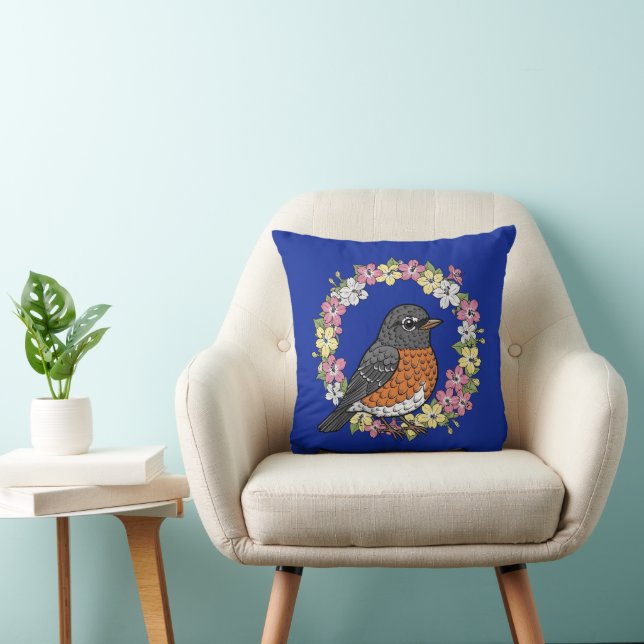 Cute Connecticut Bird With Mirabilis Kissen (Stuhl )