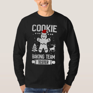 Cute Cookie Baking Team Tester Gingerbread Christm T-Shirt