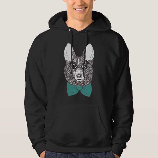 Cute Corgi  1035 Hoodie (Vorderseite)