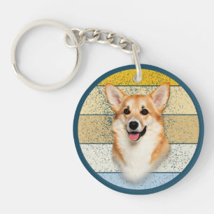 Cute Corgi Chien Arrière - plan rétro