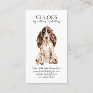 Cute Corgi Chien Walker Animal Carte de visite