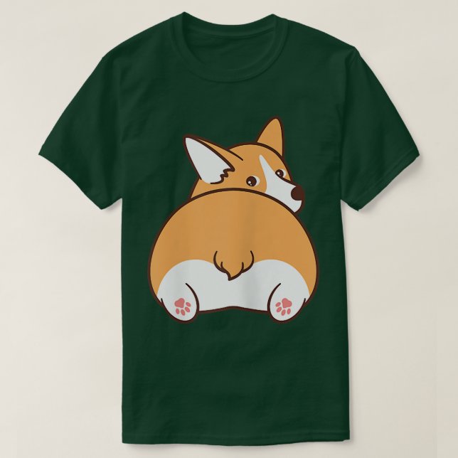 Cute Corgi Dog  T-Shirt (Design vorne)