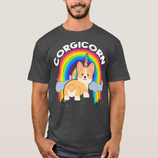 Cute Corgicornunicorn Rainbowcorgi Owner508 T-Shirt