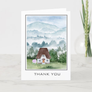 Cute Cottage Realtor ou Carte de remerciements hyp