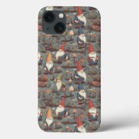 Cute Cottagecore Gnome iPhone / coque ipad
