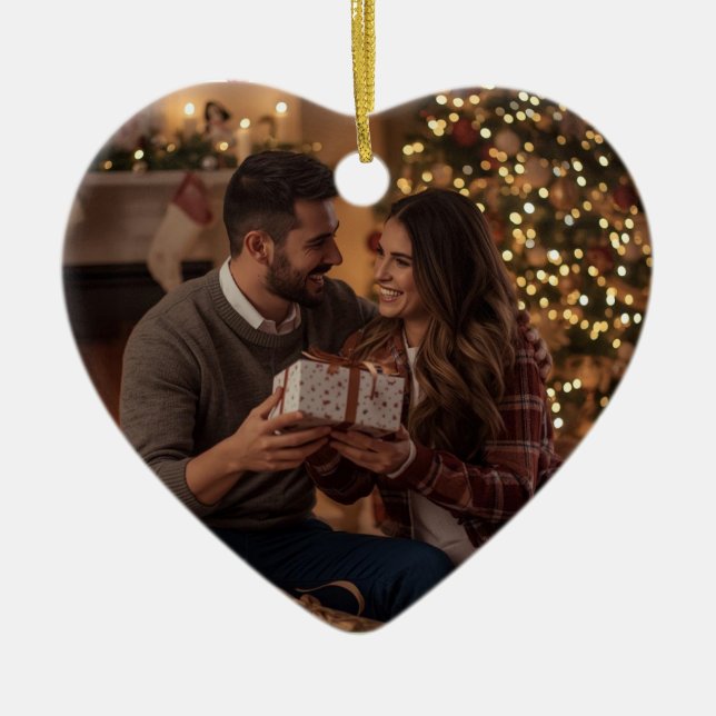 Cute Couples First Christmas Ornament | Custom (Vorne)